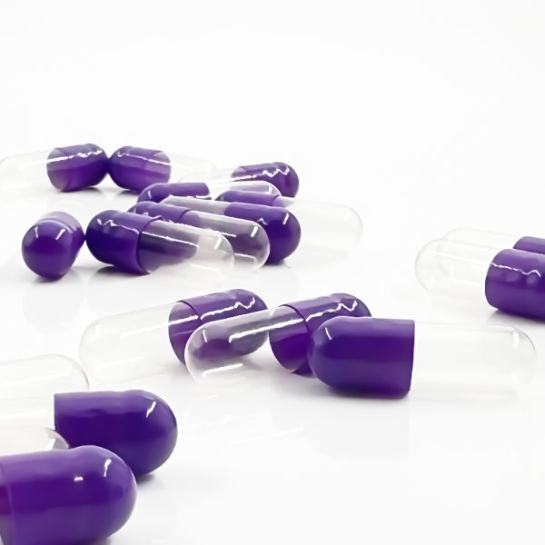 2# Transparent White Purple Hpmc Capsules