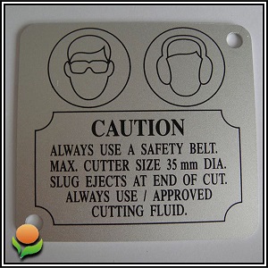 Stamping Parts - Machine Name Plates