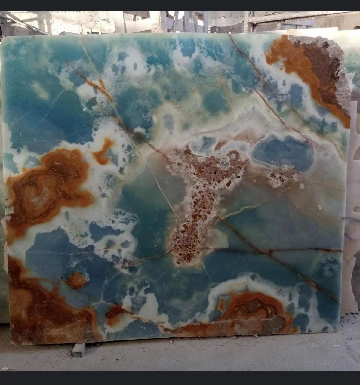 Blue Onyx slab