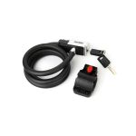 bicycle motorcycle U lock with steel cable bike shackle lock friendly silicone sleeve with bracket